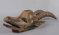 A Carved and Painted Antelope Head