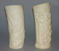 A Pair of Carved Tusks