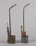 A Group of Two Chinese Opium Pipes