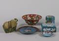 A Group of Six Cloisonne Table Articles