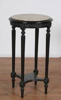 A Louis XVI Style Ebonized Side Table