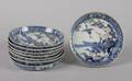 A Set of Eight Japanese Imari Porcelain Plates