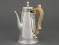 394 DE LAMERIE GEORGE II STERLING SILVER CHOCOLATE POT