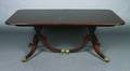 A Regency Style Mahogany TwinPedestal Dining Table