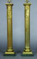 A Pair of Brass Table Lamps