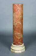 A Rouge Marble Pedestal