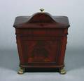 A Regency Style Mahogany and BrassMounted Wine Cooler