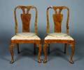 A Pair of George I Walnut Side Chairs