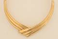 A Ladys 18 Karat Yellow Gold Collar Style Necklace