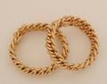 A Pair of Ladys 18 Karat Yellow Gold Link Bracelets Leon Martin