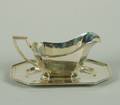 An American Silver Sauce Boat and Undertray Gorham