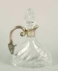 A German Silver Mounted Cut Glass Decanter