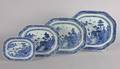 A Group of Four Graduated Nanking Ware Platters