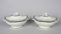 A Pair of Spode Creamware Tureens and Covers