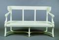 A White Painted Regency Style Bench
