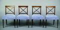A Set of Four Regency Style Side Chairs
