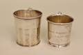 Two Sterling Silver Baby Cups