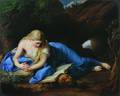 A Berlin KPM Porcelain Plaque of the Penitent Magdalene