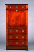 An Empire Style Mahogany Secretaire  Abattant