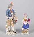 A Meissen Porcelain Figure of a Drummer Boy