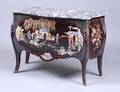 82 CARVED LACQUERED AND POLYCHROMED COMMODE