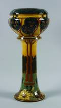 A Vance Avon Ceramic Art Nouveau Jardinere on a Stand