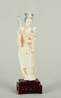 A Chinese Ivory Figure of a Meiren
