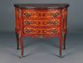195 LOUIS XV STYLE INLAID FRUITWOOD COMMODE