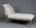 164 EMPIRE STYLE PAINTED CHAISE LOUNGE