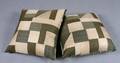 Two 19th Century Japanese Obi Patchwork Pillows