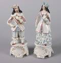 A Pair of Staffordshire Figures