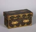 A Japanese Black Lacquer and Parcel Gilt Box