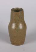 A Japanese Green Glazed Art Pottery Vase