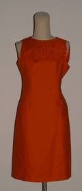 Geoffrey Beene Tangerine Linen Dress