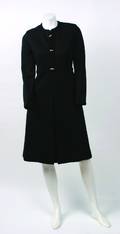 Geoffrey Beene Black Wool Knit Dress