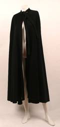 Norman Norell Tassell Black Cape