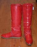 Red Gucci Tall Boots