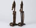 223 PAIR OF AFRICAN BRONZE KNEELING FIGURES