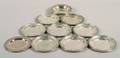 A Group of Eight American Silver Bread Plates Gorham