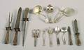 A Group of Assorted Silver and Silver Plate Flatware