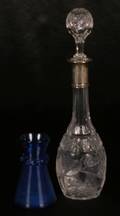 A Cobalt Blue Miniature Hyacinth Vase