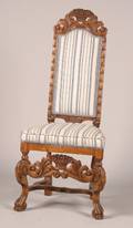 An Upholstered Hall Chair