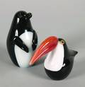 Two Orient and Flume AnimalForm Paperweights