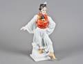 181 HEREND PORCELAIN FIGURE OF A DANCING PEASANT