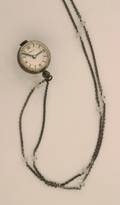 A Ladys Silver Pendant Watch E Gbelin