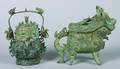 Two Chinese Shang Style Bronze Vessels