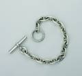 A Ladys Sterling Silver Anchor Link Bracelet Hermes Paris