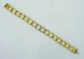 A 14 Karat Gold Link Bracelet
