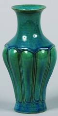 A Chinese Turquoise Glazed Ceramic Vase