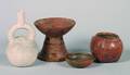 A Group of Four PreColumbian Style Pottery Vessels